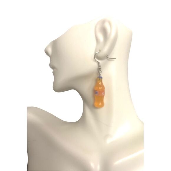 French Baguette Statement Earrings - Picture 3 of 4